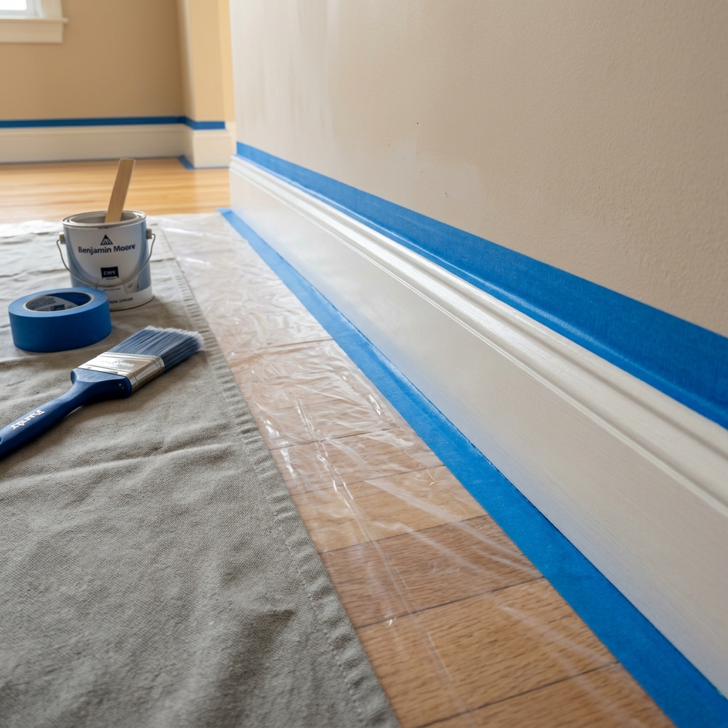 Surface preparation masking by Silicon Prime Painting